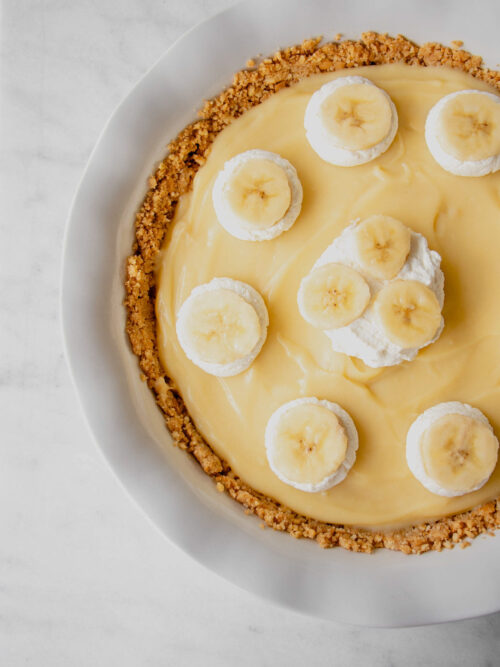 homemade banana cream pie