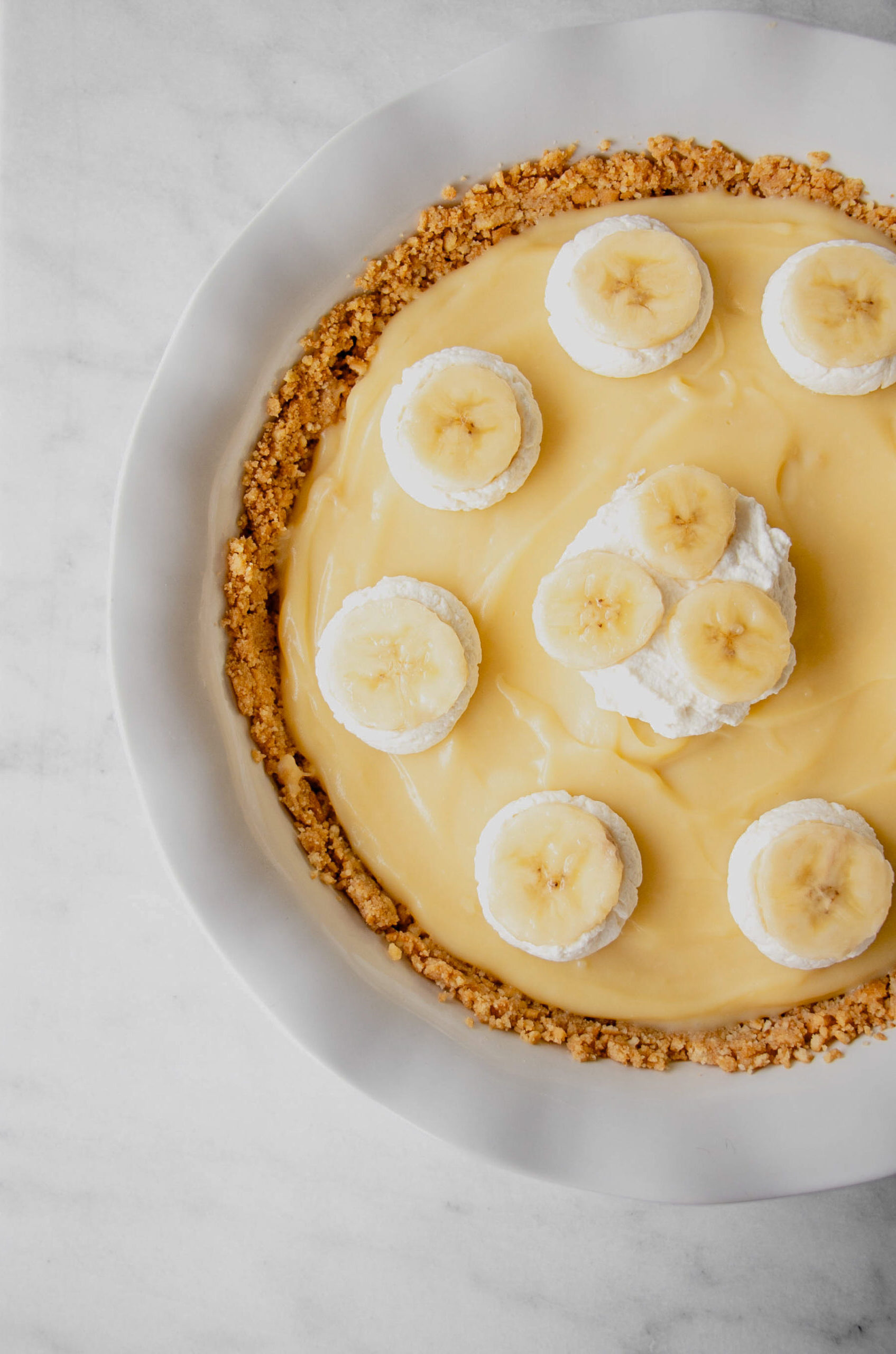 homemade banana cream pie