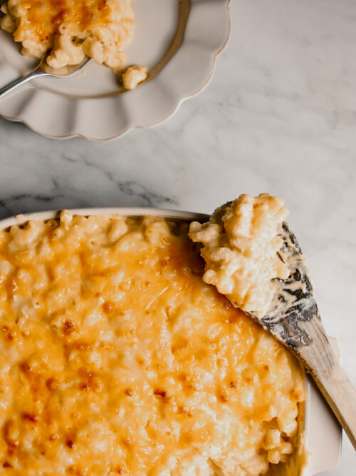 homemade baked mac and cheese