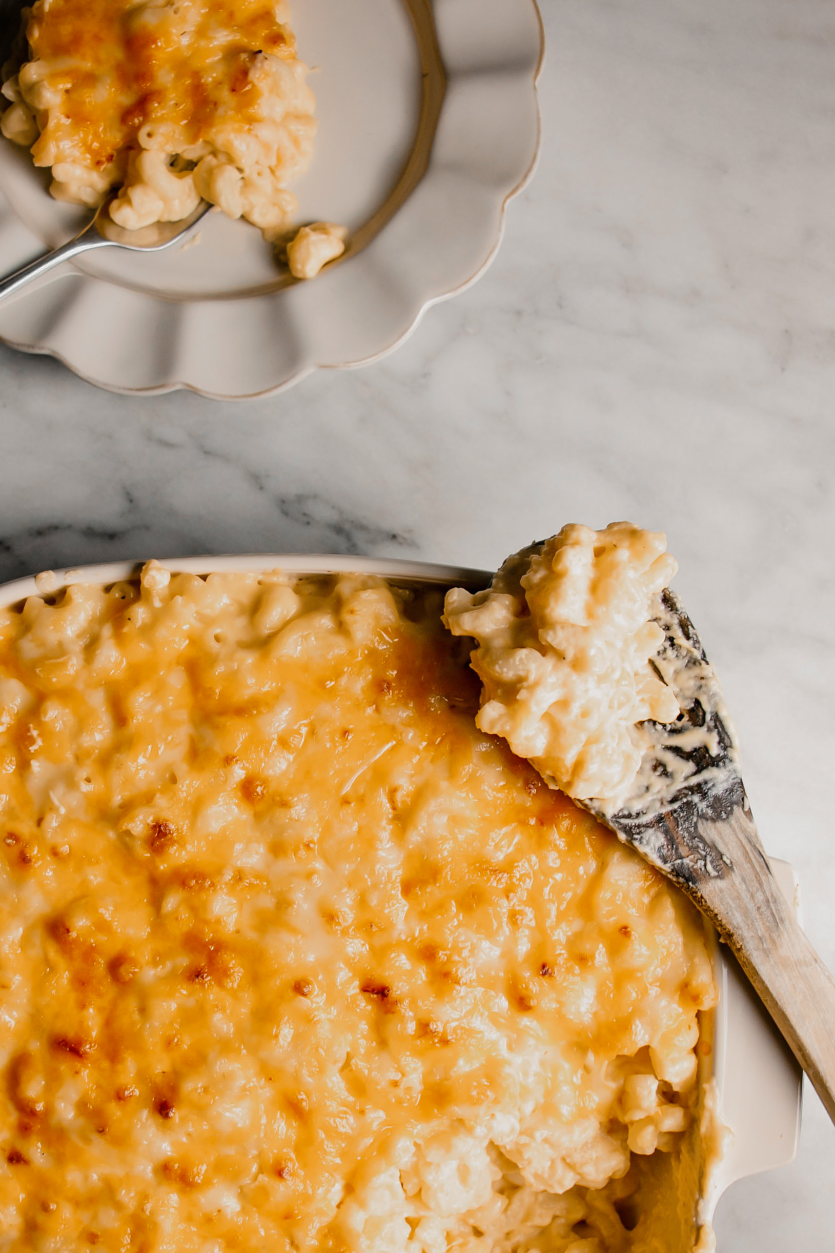 homemade baked mac and cheese